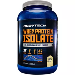 BodyTech Whey Protein Isolate — French Vanilla (4 lbs / 47 Servings)