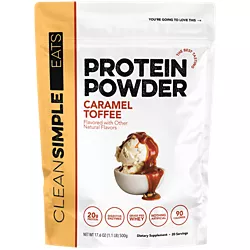 Clean Simple Eats Protein Powder — Caramel Toffee (20 Servings)
