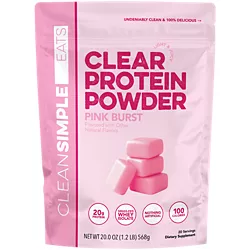 Clean Simple Eats Clear Protein Powder — Pink Burst (20 Servings / 1.2 lbs)