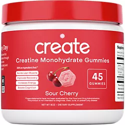 Create Creatine Monohydrate Gummies — Sour Cherry (45 Gummies)