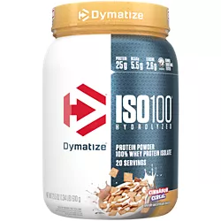 Dymatize ISO100 Hydrolyzed Whey Protein Isolate — Cinnamon Cereal (20 Servings)