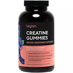 Legion Creatine Gummies — Sour Blue Raspberry (150 Gummies)