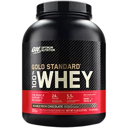 Optimum Nutrition Gold Standard 100% Whey — Double Rich Chocolate (5 lbs / 74 Servings)