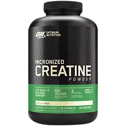 Optimum Nutrition Micronized Creatine Powder — Unflavored (1.32 lbs / 120 Servings)