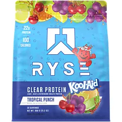 RYSE Clear Protein x Kool-Aid — Tropical Punch (20 Servings)
