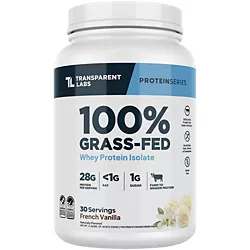Transparent Labs 100% Grass-Fed Whey Isolate — French Vanilla (30 Servings)